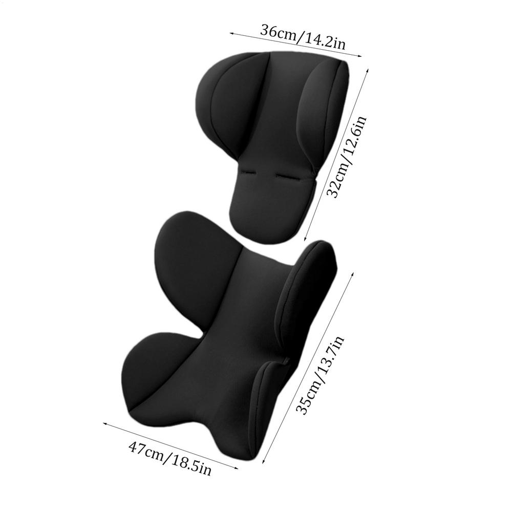 Newborns Car Seat Head Support Carseat Head &Body Support Head Neck Seat Insert Pad Body Support Headrest For Carseats Pushchair