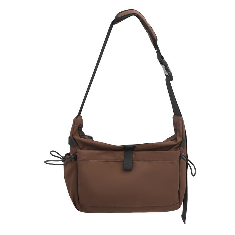 Пригородная сумка Большая вместительная сумка через плечо Сплошной цвет Студенческая сумка на плечо для мужчин и женщин