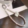 Short Diamond Studded Bow Mobile Phone Lanyard Wristband Shiny Lanyard IPhone 16 Case Key Universal Rope Bag Body KitJewelry