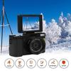 Digital Camera 3in LCD Screen 180 Degree Rotation 2.7K 30MP High Definition USB Charging