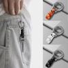 Outdoor Tool Leather Keychain Carabiner Small Key Rings Convenience Waist Belt Buckle