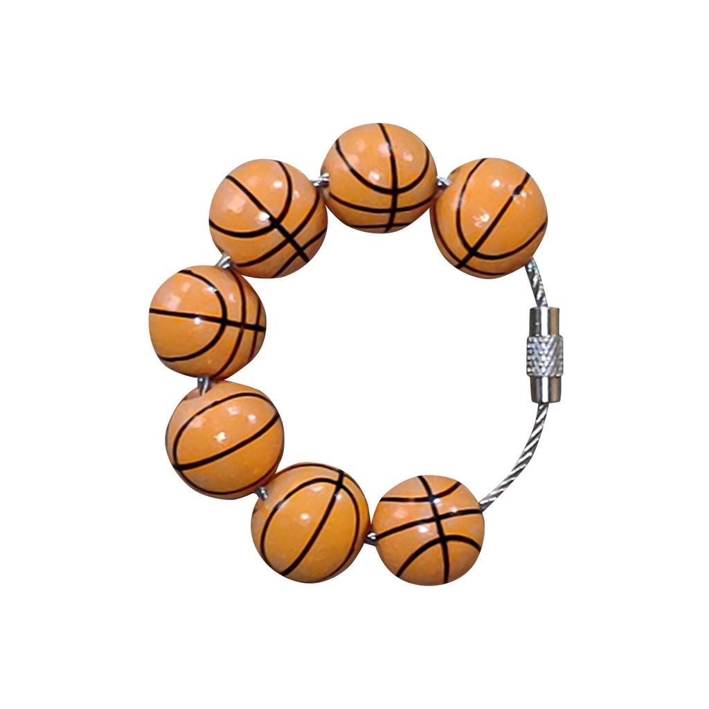 Подвеска для спортивной сумки, аксессуары из деревянных бусин для сумки, пляжная большая сумка, креативная подвеска для пляжной сумки для бейсбола, баскетбола, футбола