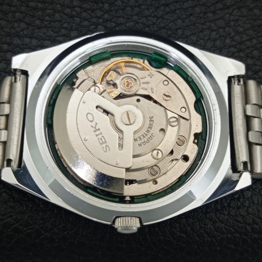 ВИНТАЖНЫЕ ОТРЕМОНТИРОВАННЫЕ МУЖСКИЕ АВТОМАТИЧЕСКИЕ ЧАСЫ SEIKO 5 ЯПОНИЯ С РИМСКИМИ ЦИФРАМИ a442636-1