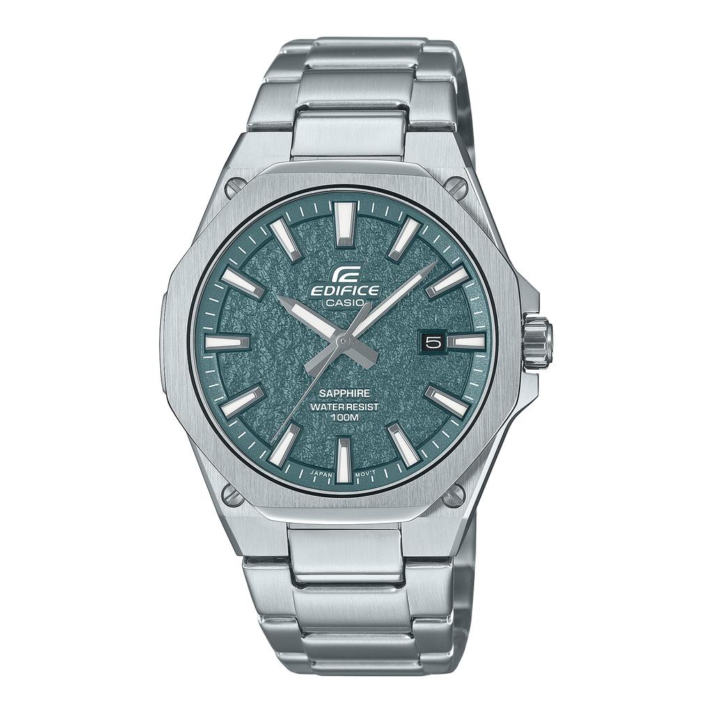 Casio Мужские аналоговые кварцевые часы из нержавеющей стали EFR-S108DE-3AV, водонепроницаемость 100 м