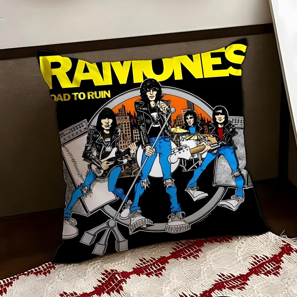 Чехол на подушку Ramones Мягкий Прочный Двусторонний для Дома Автомобиля Многоцелевой для Повседневного Комфорта