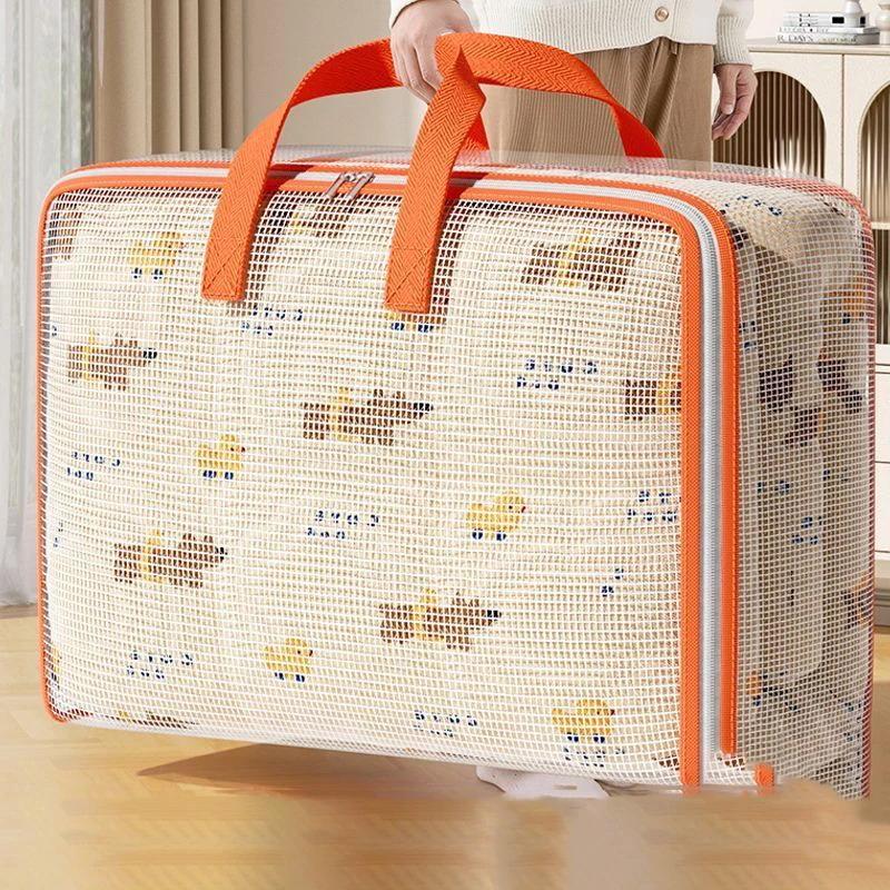 Прозрачный мешок для хранения Большая вместимость Мешок для одеял Водонепроницаемый мешок для хранения Мешок для хранения одеял ПВХ Водонепроницаемый мешок для хранения