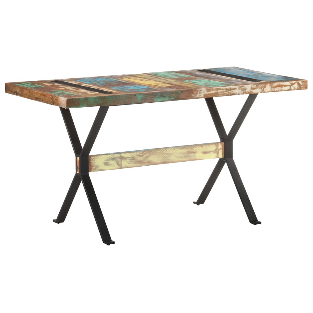 Dining Table 140x70x76 cm Reclaimed Solid Wood