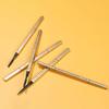 0.1g Triangle Eyebrow Pencil Waterproof Time-saving Safe Square Gold Color Tube Beauty Brow Pencil for Girl