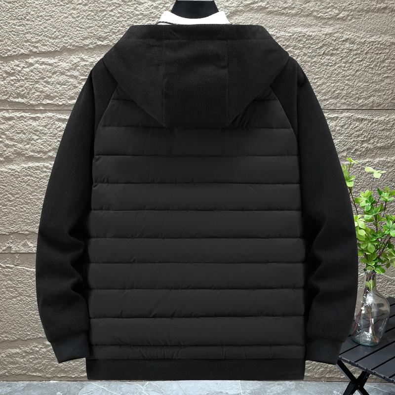 Большие размеры 4XL-10XL, модные зимние мужские парки с длинными трикотажными рукавами, верхняя одежда с капюшоном, свободные, толстые, теплые мужские куртки