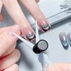 Инструмент для французского маникюра с двойным концом и магнитом Набор для нейл-арта из нержавеющей стали для дизайна «Кошачий глаз» Профессиональный магнитный аксессуар для лака для ногтей