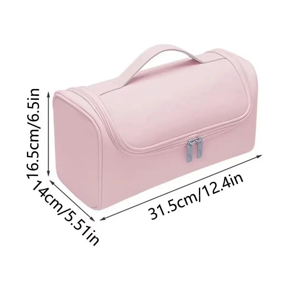 Hair Dryer Carrying Case PU Leather Storage Organizier Protection Pouch Waterproof Dustproof Portable Travel Woman for Dyson