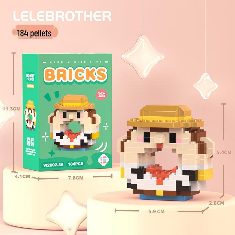 Совместимые с Lego микро строительные блоки мультяшные фигурки - детские развивающие настольные игрушки