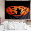 basketball Print Tapestry, Backdrop, Easy Setup, Ideal for Bedroom, Office & Living Room, with Aesthetic Wall Hanging Decor.