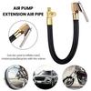 Car Tire Inflator Extension Tube Clip Type Connector Car Motorcycle Bicycle Tyre Pump Quick Inflation Chuck Adapter Hose Accessories