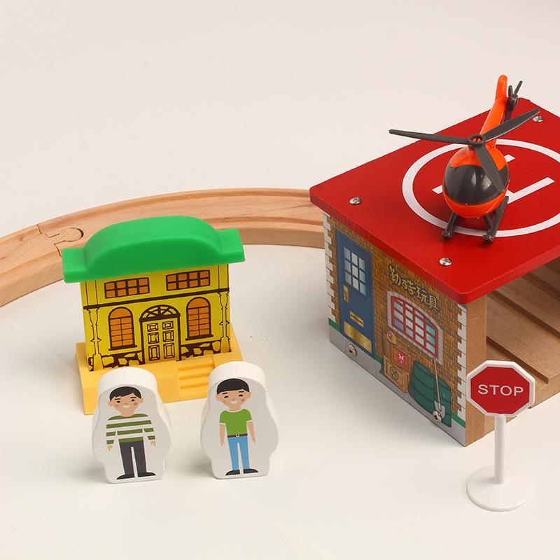 59 шт. игрушечный трек, толкаемый вручную, маленький трек, детский поезд, игрушечная машинка, совместимая с деревянным треком, новая детская игрушка PD23