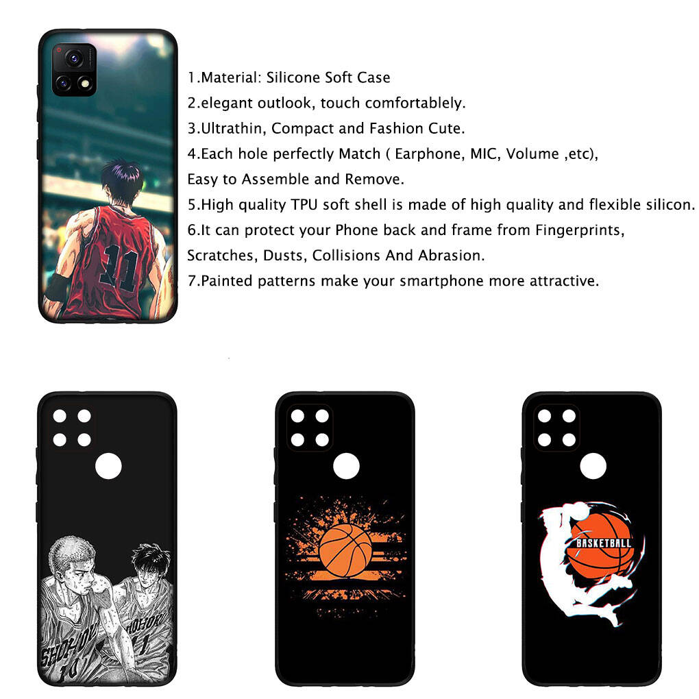 for Samsung Galaxy S25 S24 S23 S22 Ultra FE Plus A17 A37 A57 A56 A55 A06 A16 A15 A36 A26 A35 A05 A54 A34 Phone Case Comics Slam Dunk Basketball Cover
