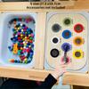 Children'S Sensory Tray Table Game Wooden Tile Parent-Child Interaction Montessori Early Education Toys Kids Toys Educational