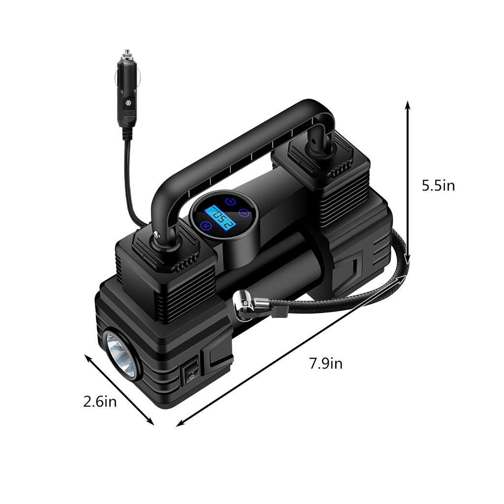 Tire Inflator Portable A-ir Compressor A-ir Pump For Car Tires 12V Auto Tire Pump Digital Pressure