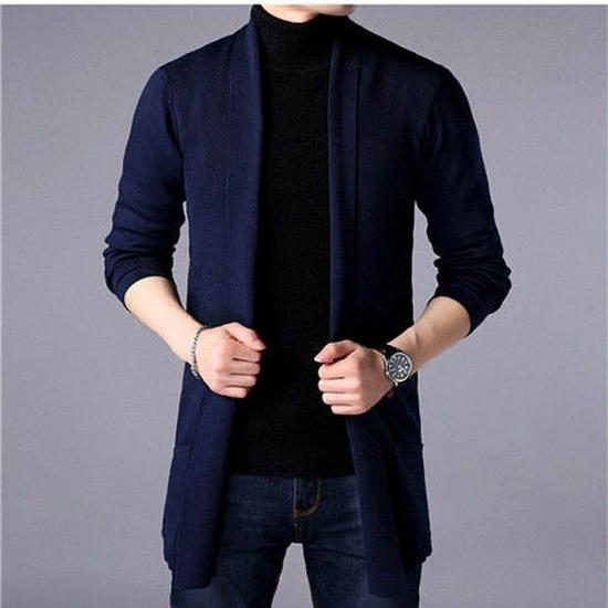 Men's Korean Style Lightweight Knit Cardigan - Spring/Autumn Trend 2021