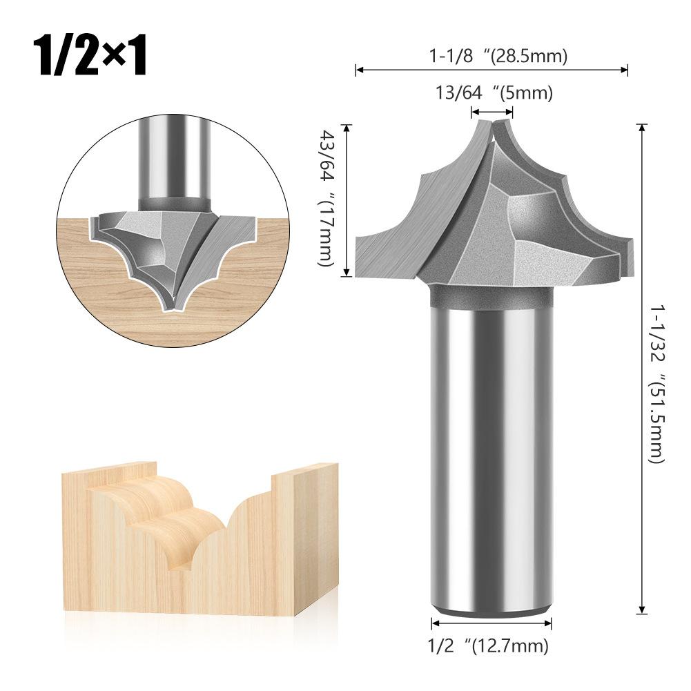 Double R Line Knife Slotting Knife Door Plate Knife Flower Line Knife Door Core Plate Milling Cutter Double R Line Knife Engraving Machine Cutter