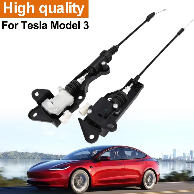 Front Frunk Hood Bonnet Lock Latch Release Actuator Left 1098789‑00‑D Right 1098790‑00‑D Replacement For Tesla Model 3 2017‑2023