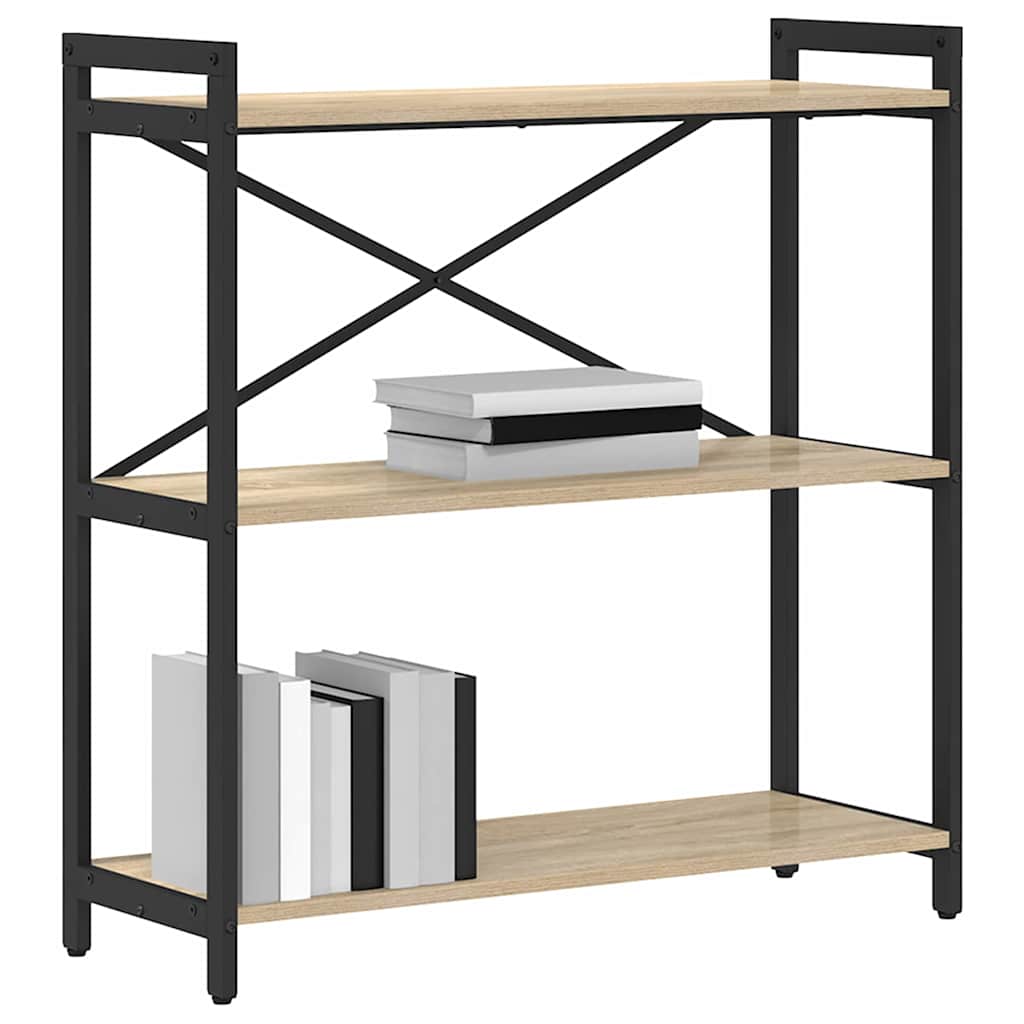 Bookshelf Sonoma Oak 80 x 30 x 85 cm Engineered Wood