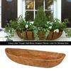 Trough Coco Liners for Planters Hanging Basket Coconut Fiber Liner Flower Basket Liner for Wall Planters Window Boxes Balcony