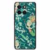 3D чехол для Honor X7d 5G Чехол X 7 d Coque 6.77" Тиснение Цветы Черный Силикон Мягкая задняя крышка Для Honor X7d 4G Чехлы Оболочка Funda