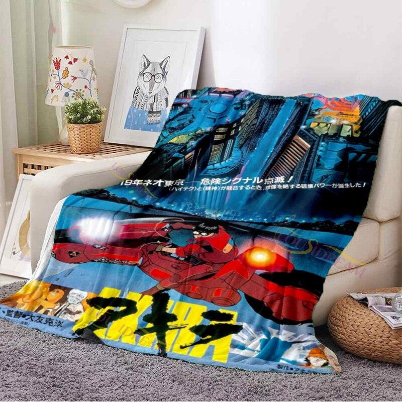 Одеяло Akira Movie Manga, ультрамягкое фланелевое одеяло, теплое флисовое одеяло, домашний декор для кровати, дивана, всесезонный декор в стиле ретро