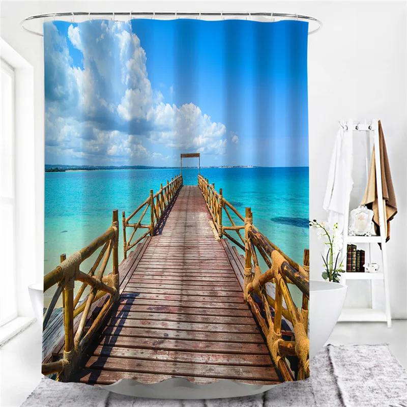 Забавные резиновые утята для ванны Занавески для душа Детский домашний декор для ванной Комната Блэкаут Экран Водонепроницаемая ткань Занавеска для ванны Cortina