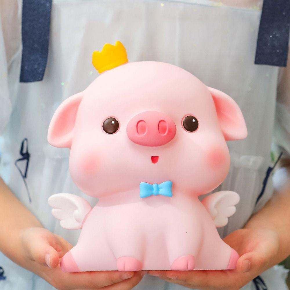 Pig Savings Jar Vinyl Money Boxes Piggy Bank Model Safe Deposit Box  Children/Kids