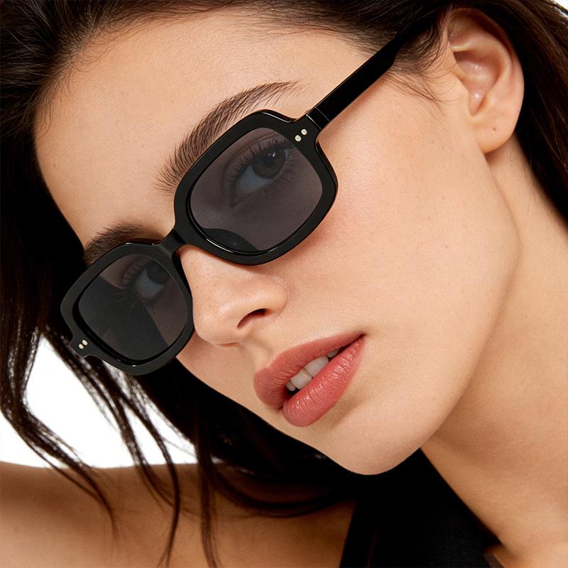 Korean Ins Style Square Sunglasses Women Men Simple Light Color Leisure Sun Glasses Commute Business Glasses