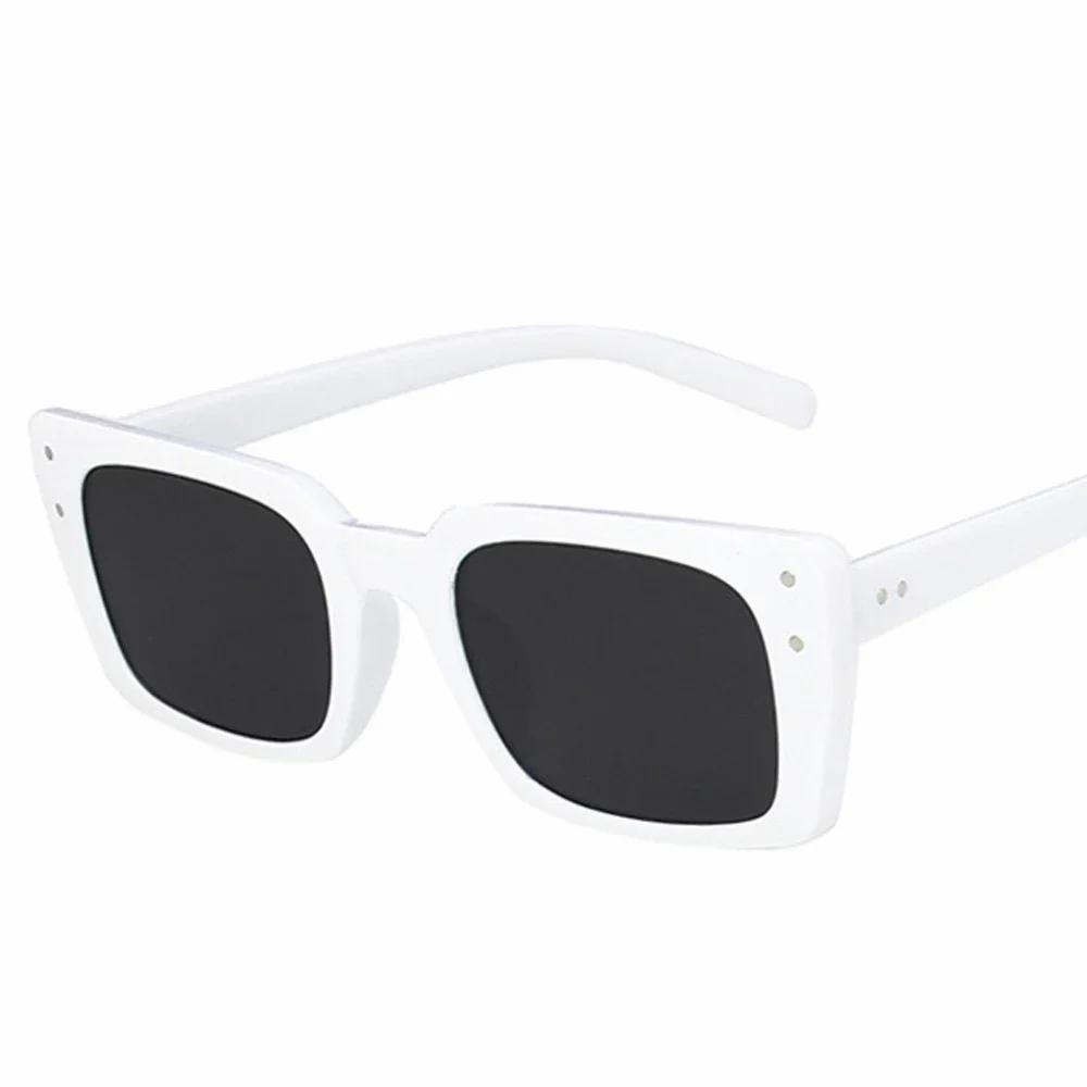 Винтажные маленькие квадратные солнцезащитные очки женские модные солнцезащитные очки Uv400 овальные градиентные линзы цвета чая мужские панк солнцезащитные очки Eil Homme