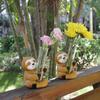 Sloth Shaped Test Tube Flower Pot Cute Animal Shape Flower Pots