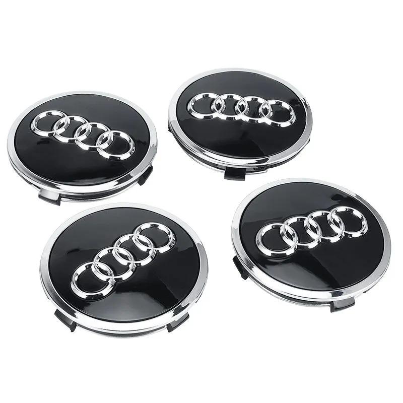 2026 4PCS 61mm 69mm 60mm 68mm Car Wheel Center Cap Emblem W Hub Logo For AQ4 A4 A3 A5 A6 A7 A8 Q3 Q5 Q7 Q8 B5 B6 B7 B8 B9 Q7 8P