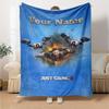 Name Custom Just Cause Print Flannel Blanket High Quality Warm Comfortable Cover for All Seasons Perfect for Gifts Home Decor