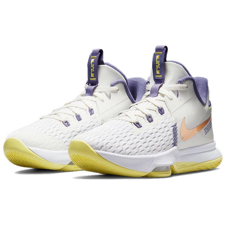 Nike LeBron Witness 5 EP Summit White Metallic Bronze Мужские кроссовки Light-Zitron CQ9381-102