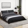 VidaXL Black and White Duvet Cover Set 135x200 Cm Cotton 136499
