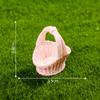 Bamboo Basket Chair Dustpan Dollhouse Simulation Decoration' Dollhouse Miniature Furniture Resin