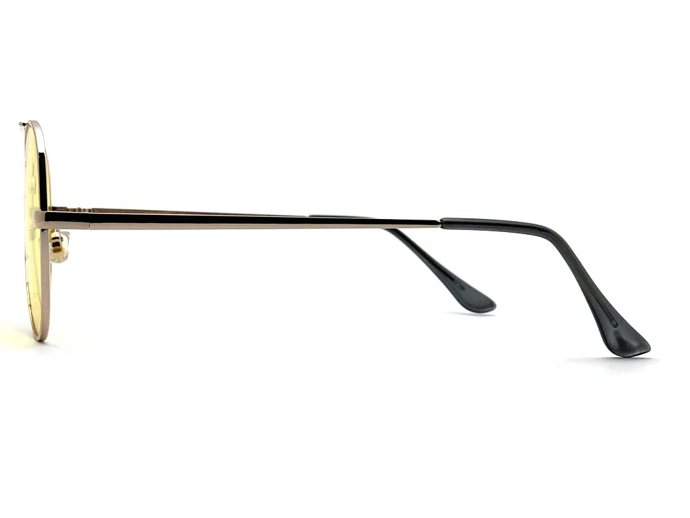 Солнцезащитные очки-капли BRIDGE ЗОЛОТОЙ x СВЕТЛО-ЖЕЛТЫЙ [SPEED ADDICT]