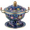 Cloisonné Copper Individual Hot Pot