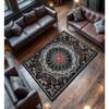 Spooky Dark Gothic Spider Web Rug Black Red Living Room Bathroom Halloween Gift Easter Gift St. Patrick's Day Gift Home Decor