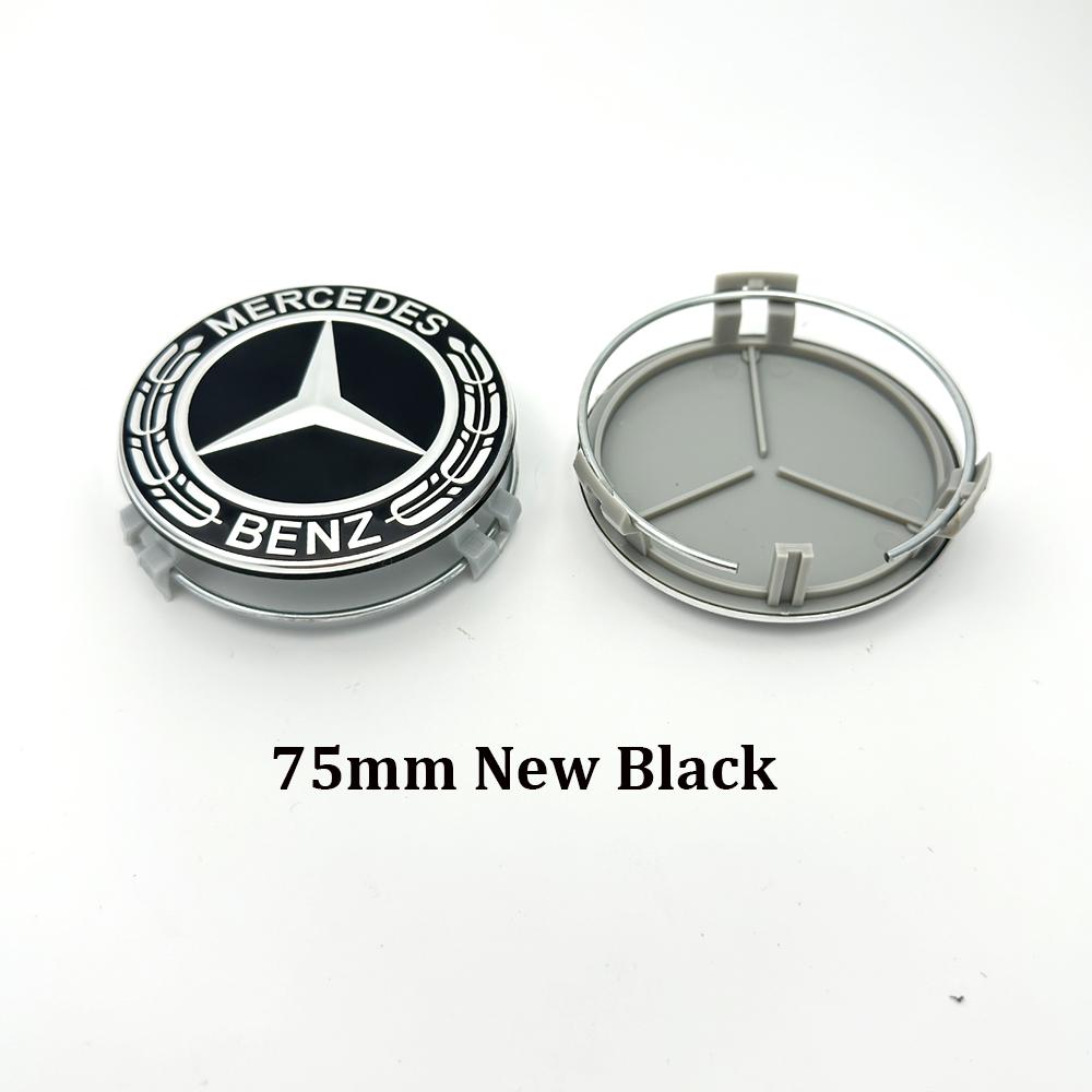 2026 Hot 4PCS 75mm Car Wheel Center Hub Caps Cover For Mercedes Benz AMG B/C/E/S Class w204 w211 w205 W212 w203 w213 w124 car accessories