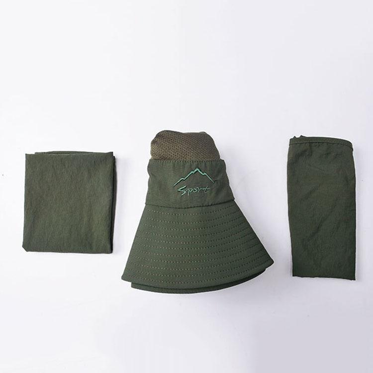 Fisherman's Hat Men's Sunshade Hat Summer Outdoor Quick-drying Sunscreen Hat Fishing Breathable Sun Hat Mask Cap