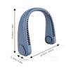 Portable Neck Fan Bladeless Fan 360°Cooling Airflow USB Rechargeable Bladeless Mini Fan 3 Speeds Hands Personal Fan for Housework Garden Work Outdoor