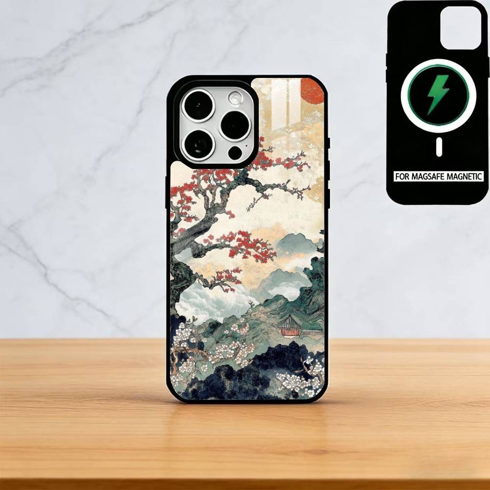 Lnk Art Print Phone Case For iPhone17,16,15,14,13,12,11 Plus,Pro Magnetic For Magsafe Wireless Charging