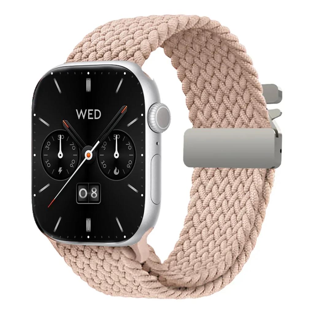 Braided Solo Loop Strap For Apple Watch Band 44mm 45mm 46mm 40mm 41mm 42mm 49mm Bracelet iWatch Series Ultra 2 10 9 SE 8 7 6 5 4