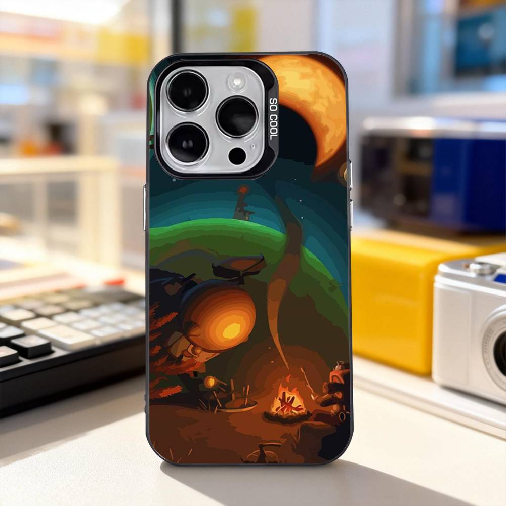 O-Outer W-Wilds Игра Крутой Для iPhone 11,12,13,14,15,16,17,Pro,Max,Plus,E,Air,Mini Чехол для телефона IMD Матовый Черный