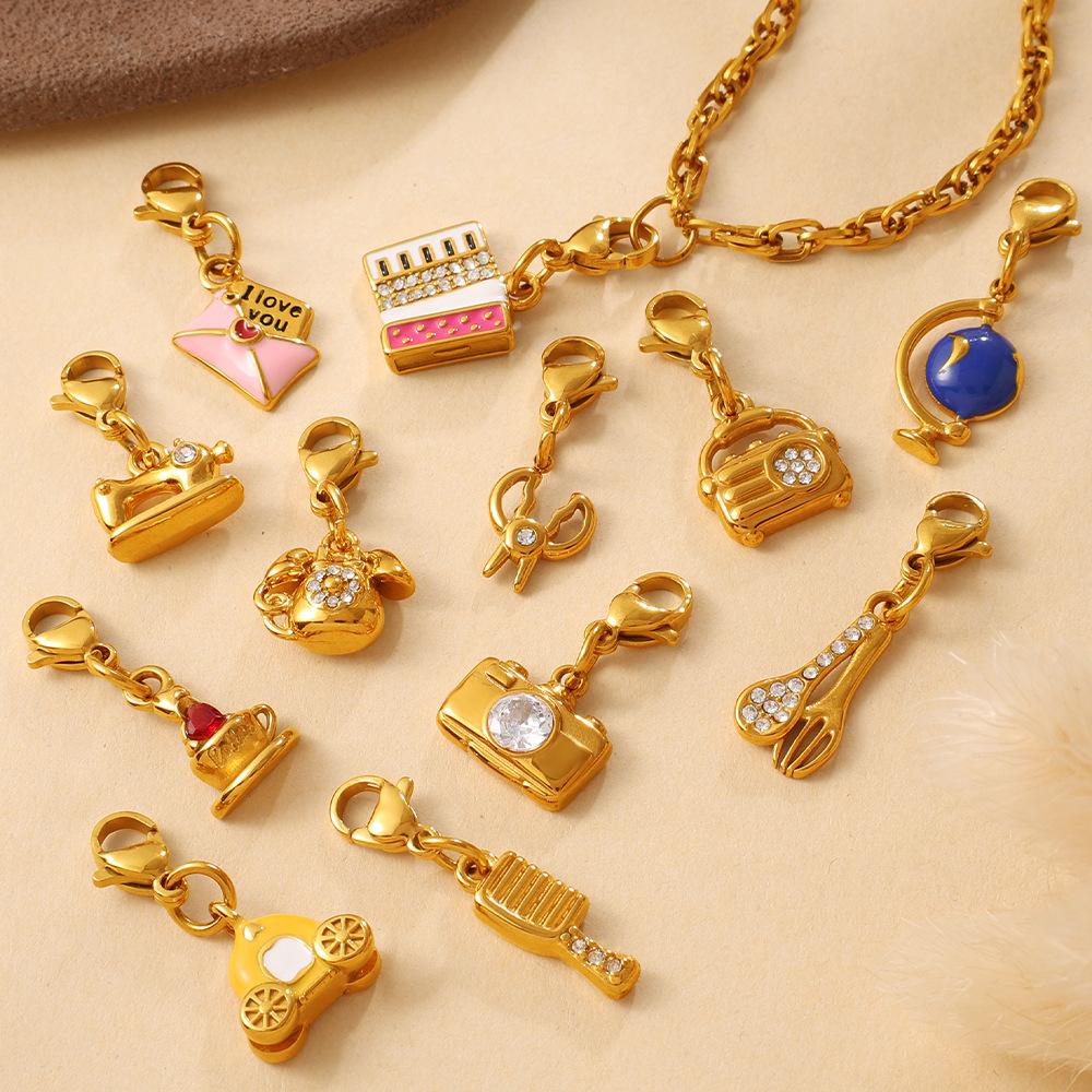 Cute Versatile Camera Envelope Multi-Element Lobster Buckle Pendant Does Not Fade Diy Accessories