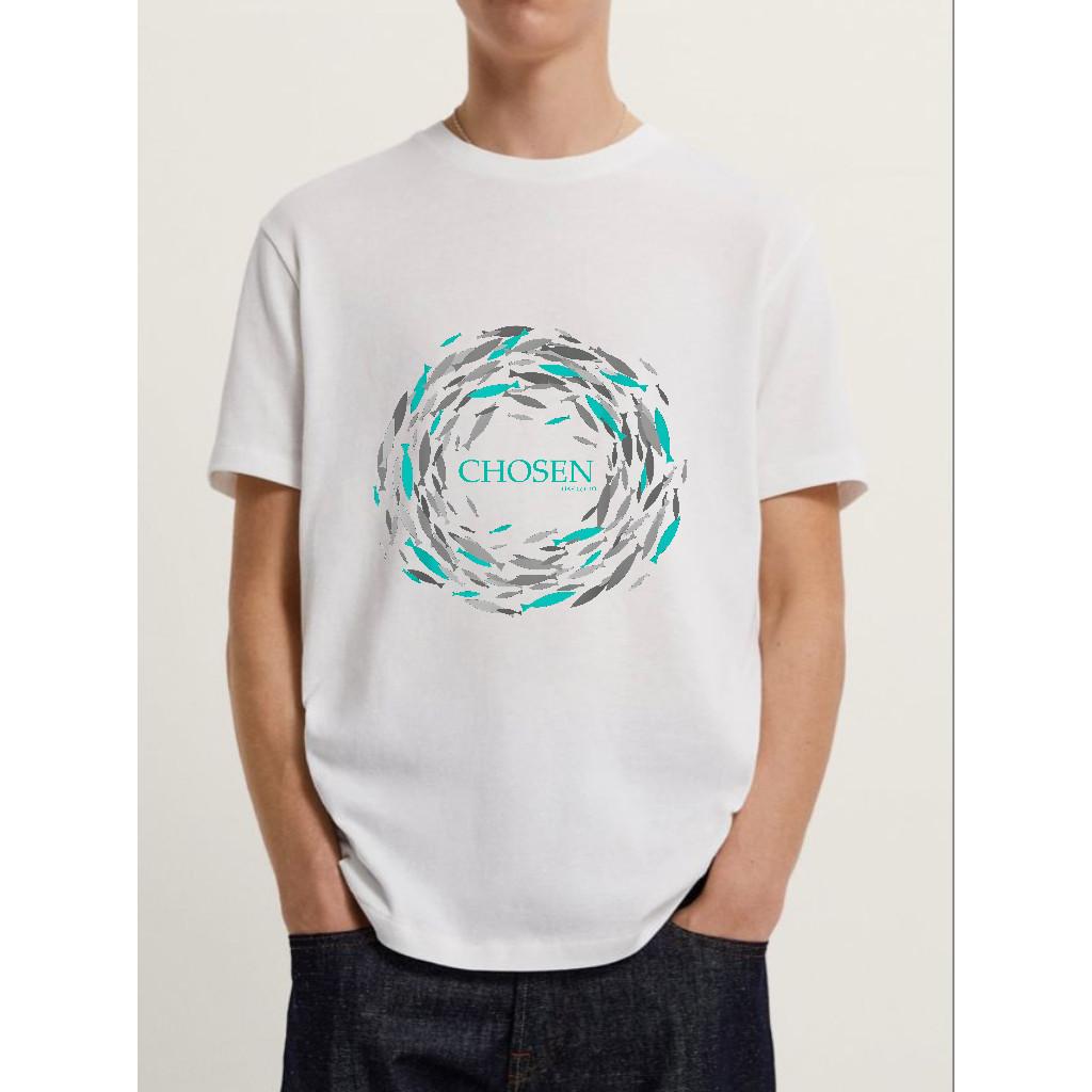 Selected fish swim against the current bible christian tshirt